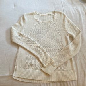 Size Medium Athleta White sweater.
